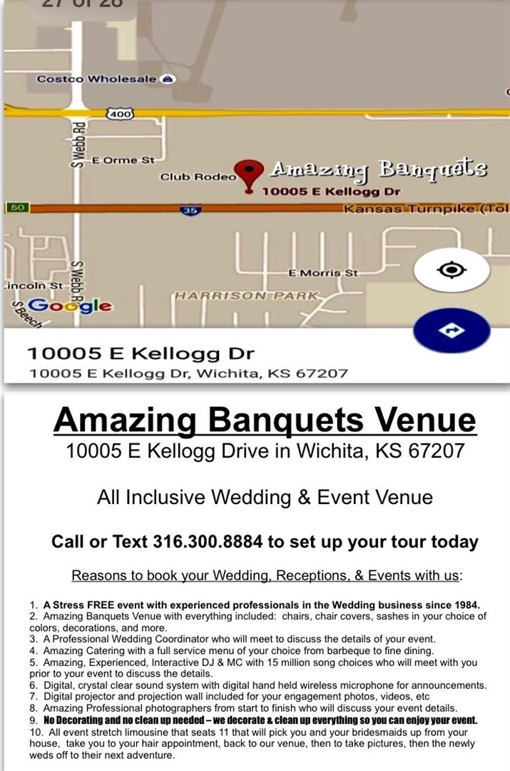 Amazing Banquets Venue - Wichita, KS - Wedding Venue