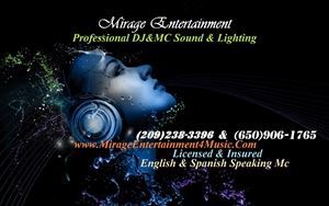 Mirage Entertainment DJ& Mc Service