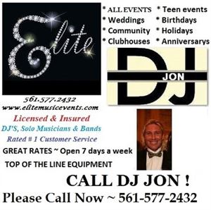 ELITE MUSIC EVENTS - Pro MC DJ's, Lighting, Solo Musicians, Live Show Bands & Variety Entertainment