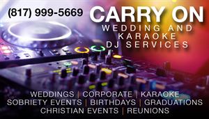 Carry On Wedding and Karaoke DJ Services
