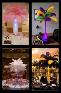 Feathers By Angel-Ostrich Feather Centerpieces - New York